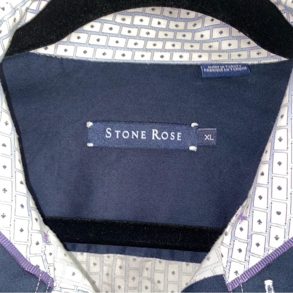 STONE ROSE ☆ Playing Cards Print Long Sleeve Button Up Shirt - Picture 6 of 7